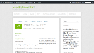 Garten-Tagebuch, umgesetzt in WordPress Garten-Tagebuch, umgesetzt in WordPress